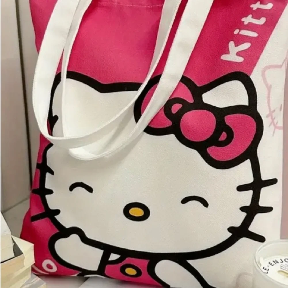 Sanrio Pink and White Hello Kitty Tote Bag - Picture 2 of 3